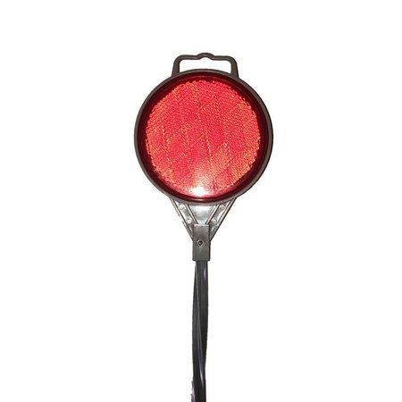 HOME PLUS 36 in. Round Red Driveway Marker HD0116